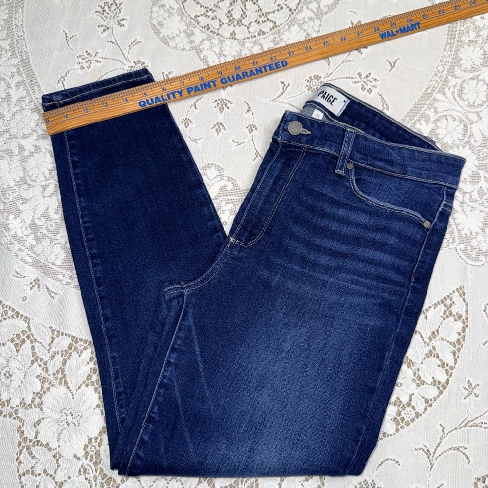 Paige Hoxton High Rise women’s Distressed Skinny Ankle Jeans Size 31